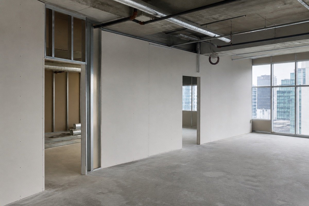 Tenant improvement drywall and finishing — during