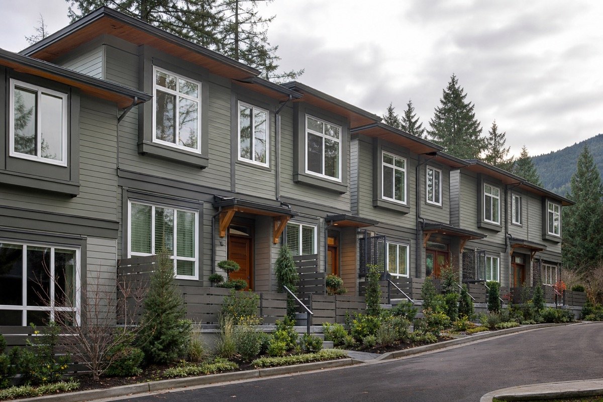 Rainscreen upgrade — 12-unit townhouse complex — completed